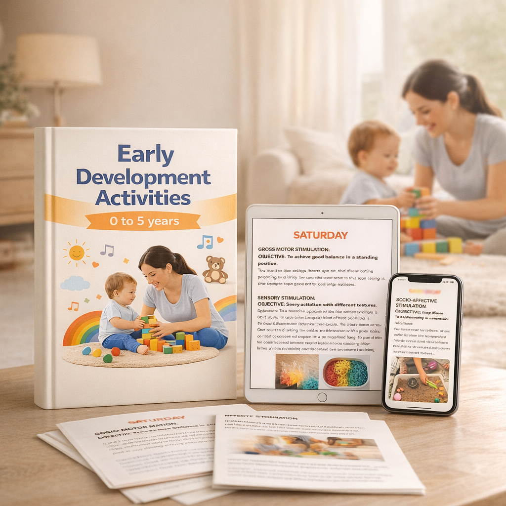 Daily Baby Development & Stimulation Plan + 4 BONUSES 🎁