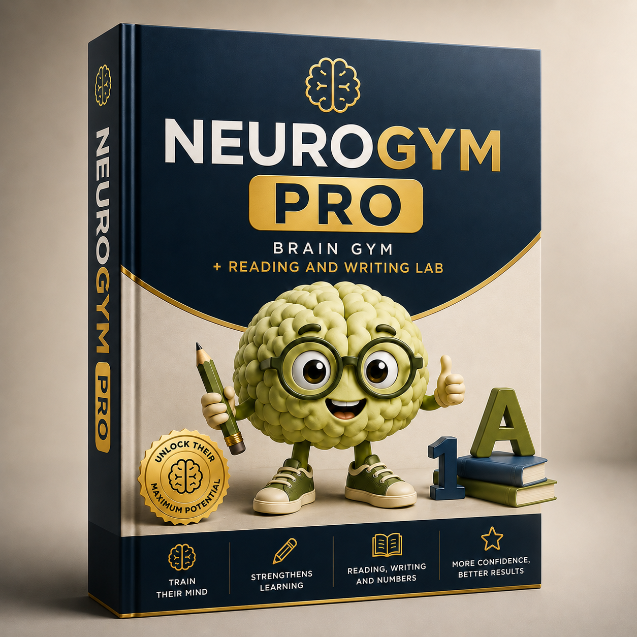 NeuroGym PRO: Brain Gym + Reading & Writing Lab