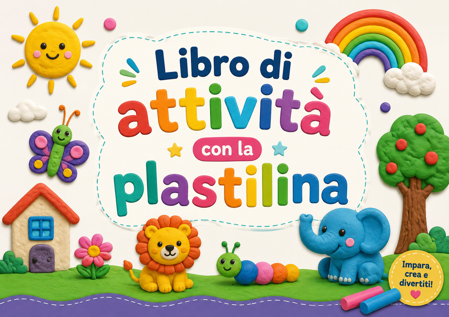 Libro di attività con la plastilina