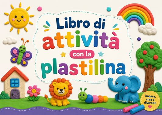 Libro di attività con la plastilina