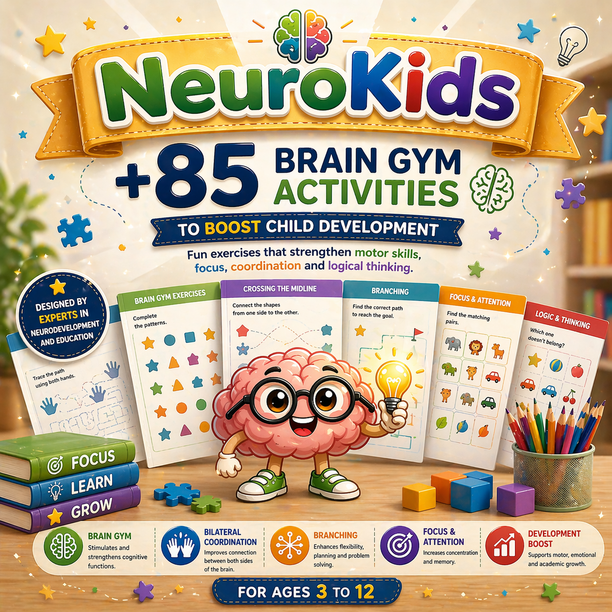 NeuroKids: +85 Brain Gym Activities
