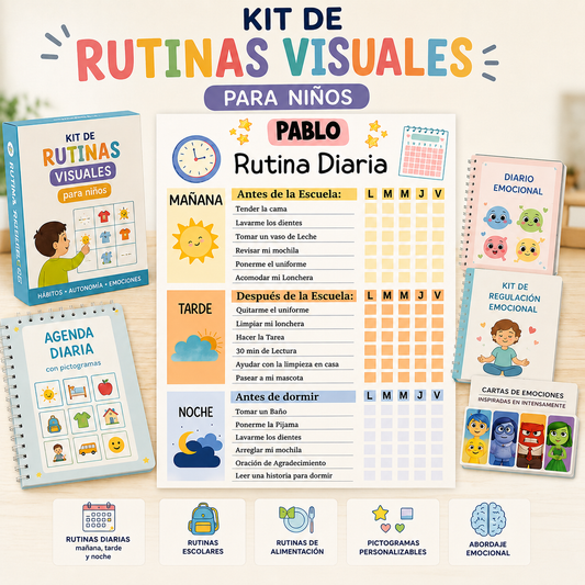 Kit Rutinas Visuales para Niños